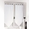 Sada bílé voálové záclon 2 kusy 60x90 cm Voiline