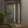 Sada LED voskových svíček Star Trading Flamme Swirl Antique