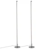 Sada moderních LED stojacích lamp chrom