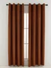 Sametové zatemňovací závěsy Cesar Terakota 140x160 cm (2ks)
