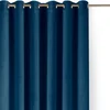 Sametový modrý závěs Velto 530x175 cm