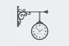 Samolepící hodiny Street Clock s bílým ciferníkem
