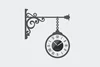Samolepící hodiny Street Clock s černým ciferníkem