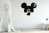 Samolepka Mickey Mouse s hvězdnou oblohou - zelená