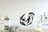 Samolepka na zeď Vydra Černá 40x35cm