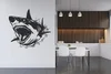 Samolepka na zeď Žralok 50x47 cm Černá