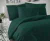 Saténové povlečení Luxury Collection tmavě zelené 240x200 + 70x90 cm