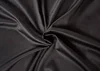 Saténové prostěradlo s gumou 80x200 cm černé