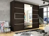 Šatní skříň ANDE VI – choco se zrcadlem