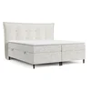 Šedá boxspring postel Sinai s úložným prostorem 160x200 cm
