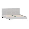 Šedá čalouněná postel 160x200 cm Barker Ropez