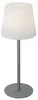 Šedá dobíjecí stolní LED lampa Jude s stmívačem a IP54