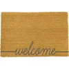 Šedá kokosová rohožka Artsy Doormats Welcome Scribbled 40x60 cm
