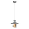 Šedá kovová visící lampa TINAN