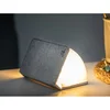 Šedá LED stolní lampa s textilním stínidlem