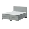 Šedá úložná boxspring postel 160x200 cm Bufo