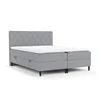 Šedá úložná boxspring postel 180x200 cm Gwen