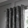 Šedé závěsy Crushed Velvet 2ks 168x183 cm