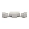 Šedobéžový lounge set pro 5 osob Scandi Forma od Keter