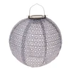 Šedý dekorativní lampion 25 cm