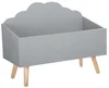 Šedý úložný box na hračky CLOUD