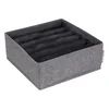 Šedý zásuvkový organizér s přihrádkami 29x11 cm
