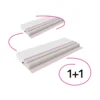 Set 2 matrací 80x200 cm, 15 cm, tvrdost H4, bílé