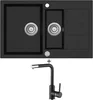 Set Aquastone Atlas 70 a AQ 5581 v černé metalické