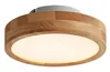 Skandinávské dřevěné stropní svítidlo 30 cm s LED stmívačem
