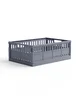 Skládací maxi přepravka Made Crate – modrošedá