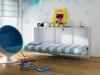 Sklápěcí postel CEDUNA craft bílá/grafit – 5 let záruky