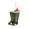 Skleněná vánoční ozdoba 12 cm Christmas Wellies
