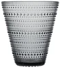 Skleněná váza Kastehelmi 154 mm šedá