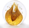 Skleněné těžítko Zlatý topaz 6 cm