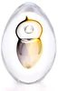 Skleněné vajíčko dekor 07 – Zlatý topaz a kouřová černá, 10 cm