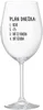 Sklenice na víno PLÁN DNEŠKA 350 ml