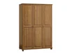 Skříň BHAGIRA 3D, šířka 120 cm, borovice masiv, dubové moření