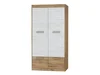 Skříň GATTON 4D craft zlatý/bílá – 100×193×60 cm – 5 let záruky