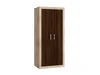 Skříň GOUDINI 2D 90x198x60 cm dub sonoma/dub sonoma tmavý