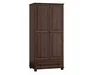 Skříň šatní BHAGIRA 2D, šířka 80 cm, masiv borovice, moření ořech
