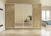 Skříň TORB 280 cm s posuvnými dveřmi, dub artisan