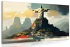 Socha Ježíše v Rio de Janeiro - umělecký obraz na plátně