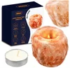 Solná lampa NATURAL 900g s ionizátorem a svíčkou