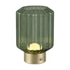 Stmívatelná LED stolní lampa Lord v zelené a zlaté, 19,5 cm