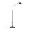 Stojací lampa Dione s kovovým stínidlem 220 cm