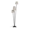 Stojací lampa Ixia s černo-krémovým designem