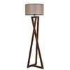 Stojací lampa Maçka s textilním stínidlem