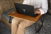 Stolek na notebook BEDVER – ořech/černá