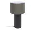Stolní lampa Domicina s kovovým stínidlem