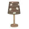 Stolní lampa QENNY Typ 6 – dřevěná s látkovým stínítkem